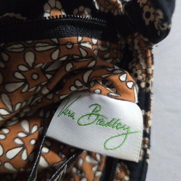 Vera Bradley Hannah Bag in Caffe Latte Retired Paisley Print Small Purse Handbag - Picture 3 of 5